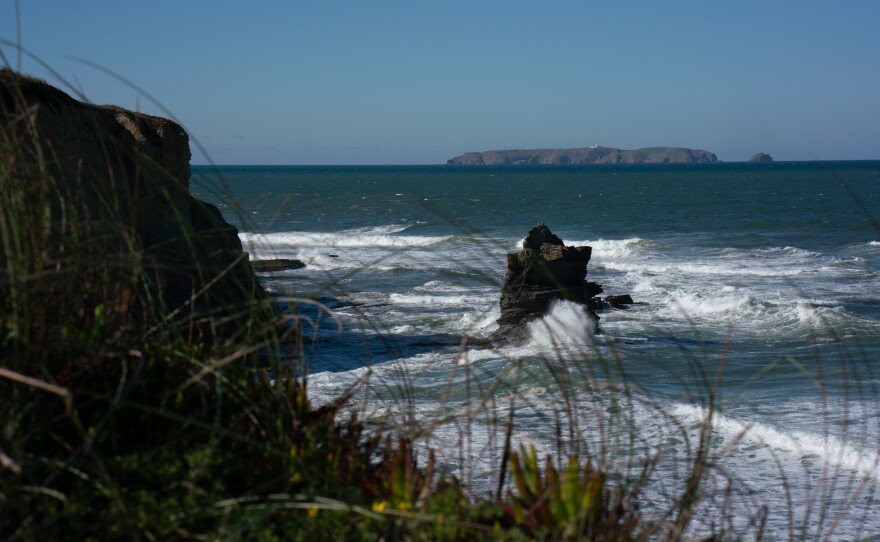 A view from the rocky coast in Peniche, Portugal, where fishermen catch sardines among other fish. Climate change is already affecting marine life, including catches of Portugal's most beloved fish — the sardine.