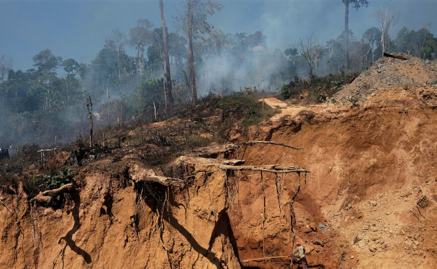 A deforested area of the Amazon rainforest in Para state, Brazil, in August. On Monday, the Brazilian government reversed its decision to open the National Reserve of Copper and Associates, which rests across Para and Amapa states.