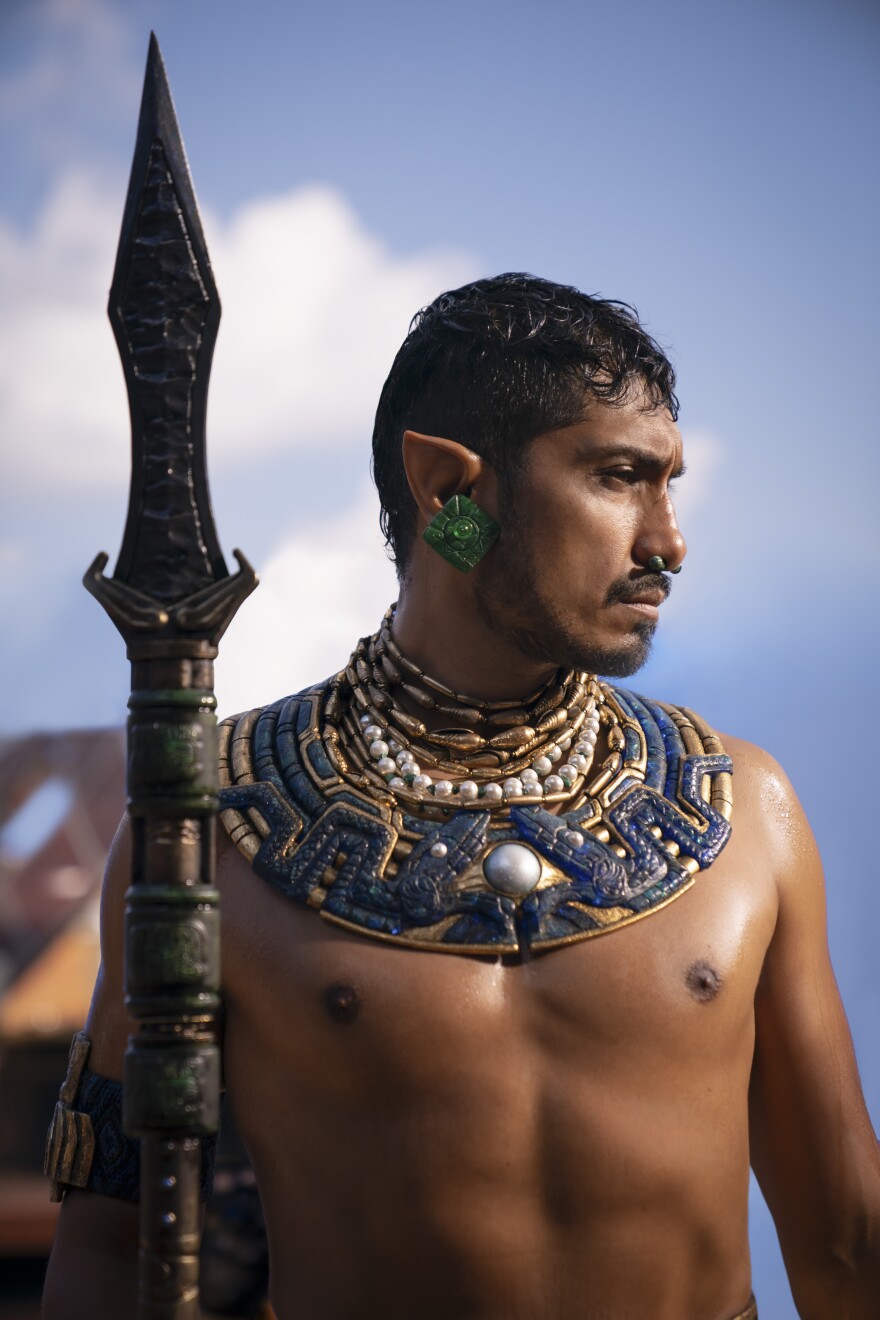 Tenoch Huerta Mejía stars as Namor in Marvel Studios' "Black Panther: Wakanda Forever."