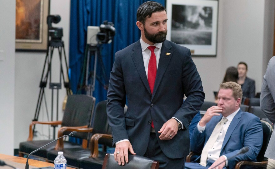 Cameron Hamilton, above, has been nominated by President Trump to lead the Federal Emergency Management Agency (FEMA). He previously led the agency in an acting capacity, but was removed by the Trump administration about a year ago after telling Congress that did not think the agency should be eliminated.