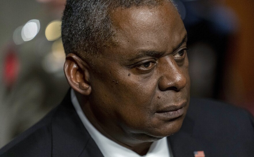 Secretary of Defense Lloyd Austin appears at a Senate  hearing earlier this month. On Tuesday, he said he will support long-debated changes to the military justice system that would remove decisions on prosecuting sexual assault cases from military commanders.