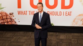 Dr. Mark Hyman on the set of "Food: What The Heck Should I Eat?"