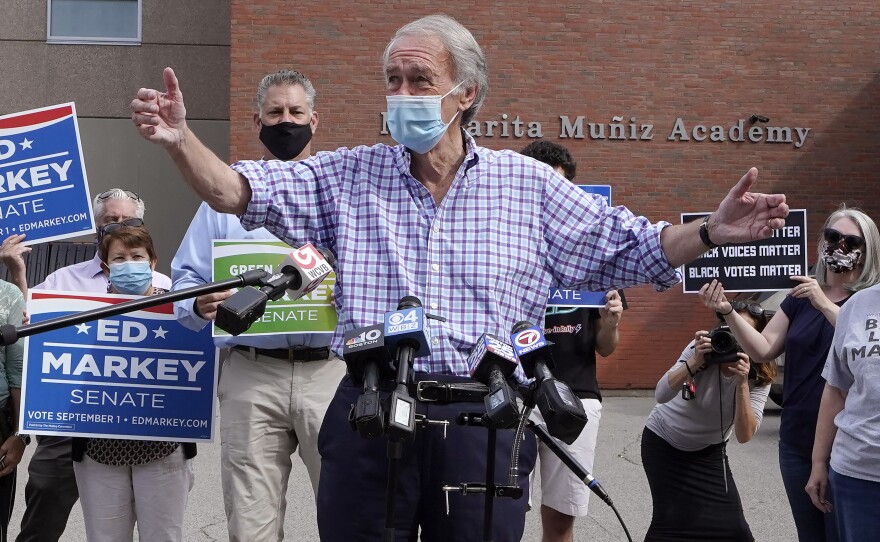 U.S. Sen. Ed Markey, D-Mass., fended off a primary challenge on Tuesday from Rep. Joe Kennedy, D-Mass., for a second full term in the Senate. Although both ran as progressives, young climate change activists helped fuel Markey's victory.