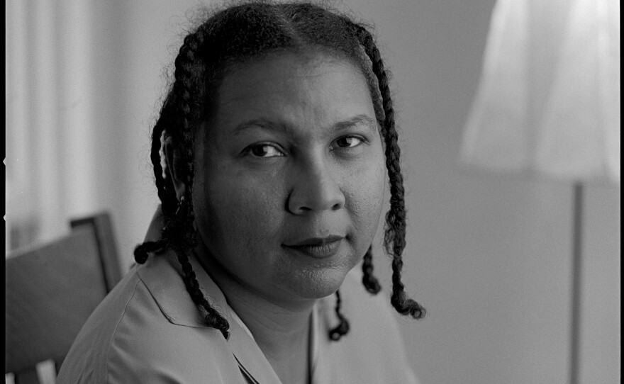 Author and cultural critic bell hooks in New York City, December 1996.