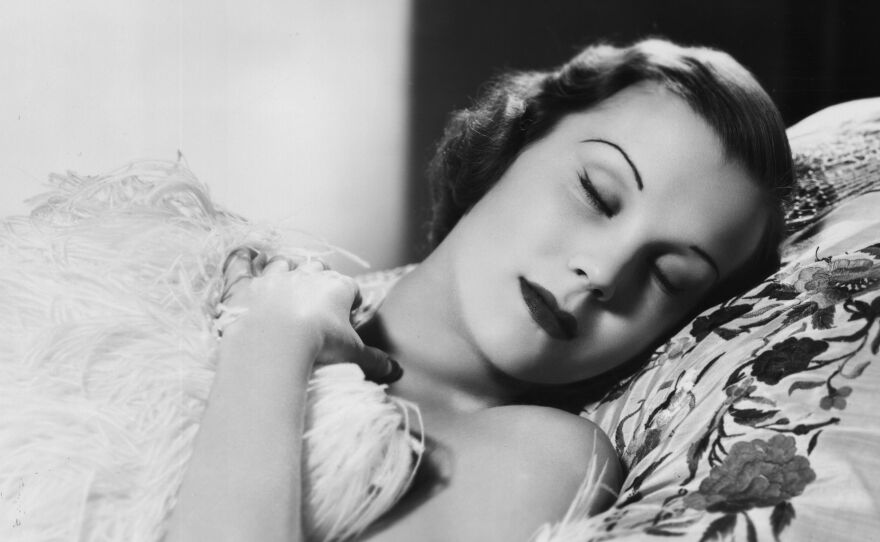 Actress Joan Gardner was a beautiful sleeper. But she probably wasn't a lucid dreamer. The ability is quite rare.