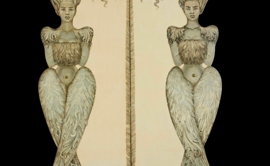 Armoire anthropomorphe (Anthropomorphic Wardrobe), Leonor Fini, 1939, Oil on wood