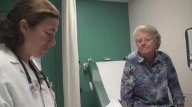 UCSD Dr. Linda Hill conducts a driver screening with a patient.
