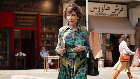 Azar Nafisi on the set of Eran Riklis' Reading Lolita in Tehran