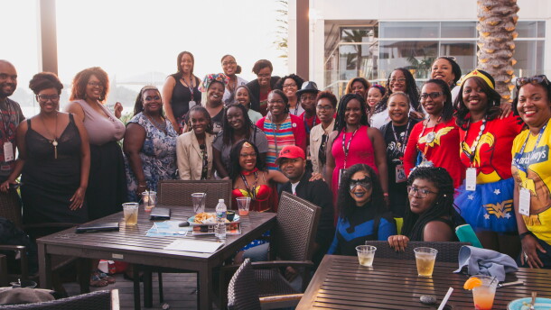 A Balck Girl Nerds Meetup in San Diego for Comi-con in 2025.