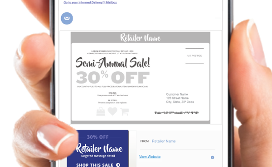An example of the Informed Delivery email.