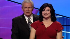 Alex Trebek and Home Post blogger Beth Ford Roth
