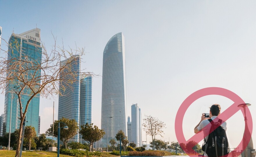 Some Gulf states, including Abu Dhabi in the United Arab Emirates, has arrested people for taking photos and videos during the war.