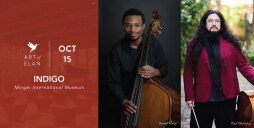 Promotional image for Art of Elan's "Indigo" concert.