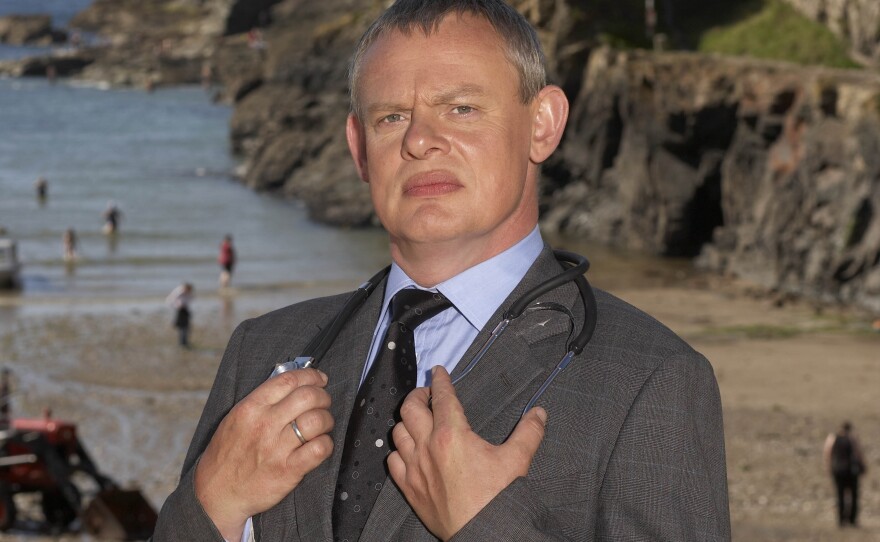 Martin Clunes as Dr. Martin Ellingham.