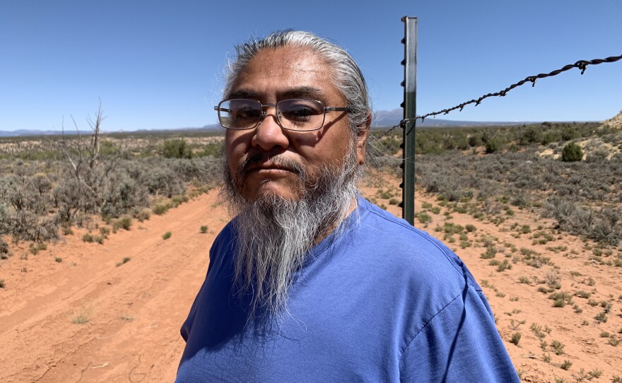 Michael Badback, a member of the Ute Mountain Ute tribal community at White Mesa, Utah.