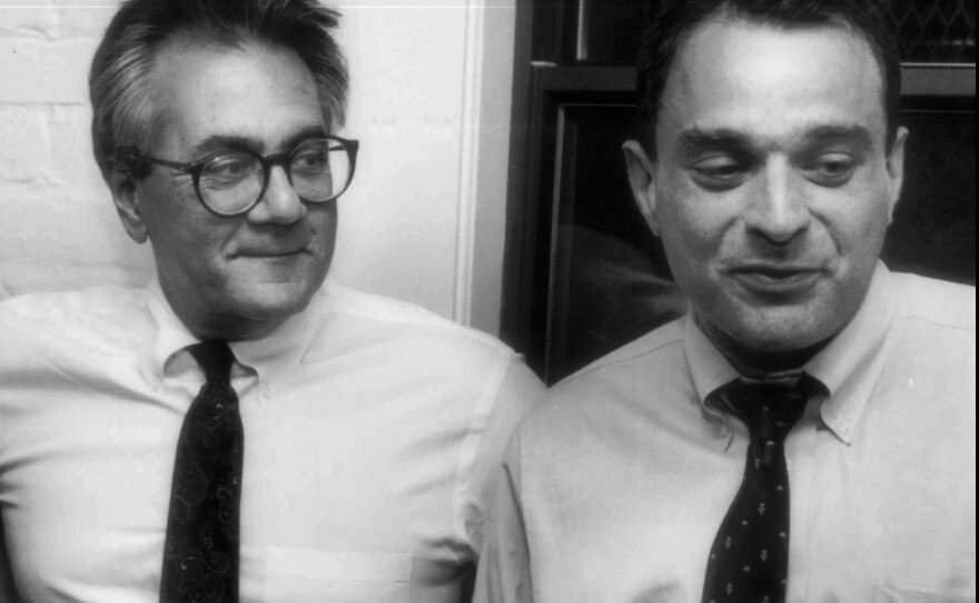 Barney Frank (left) came out of the closet in 1987 when he was in a relationship with Herb Moses (right). They eventually split. In 2012, Frank married Jim Ready, becoming the first member of Congress to enter into a same-sex marriage.
