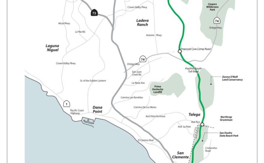 Proposed Toll Road rejected in 2008 by California Coastal Commission