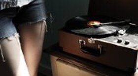 "Record Player" by Haley Jane Samuelson, from her series Another Room (2009), courtesy of Hous Projects, NYC.