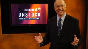 Dr. James Gordon live in the KPBS studio for the taping of "Unstuck."