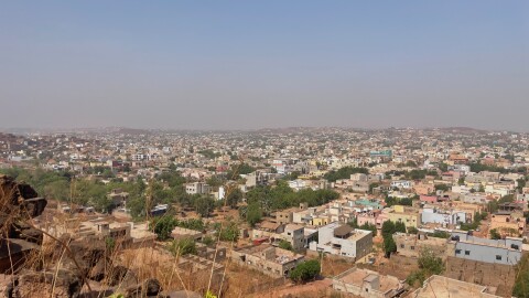 An ariel view of Bamako, Mali, April 25, 2026.