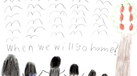 A drawing by a child currently in ICE detention.