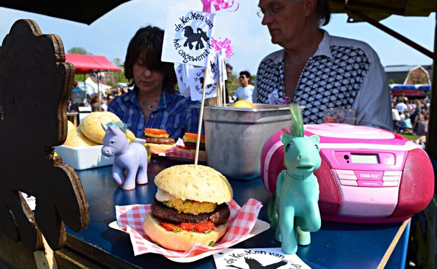 The food truck sells about 100 My Little Pony Burgers a day at festivals.