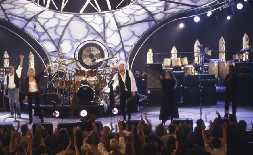 Fleetwood Mac performs songs from their best-selling 1977 album "Rumours" in a 20th anniversary reunion concert in Los Angeles.