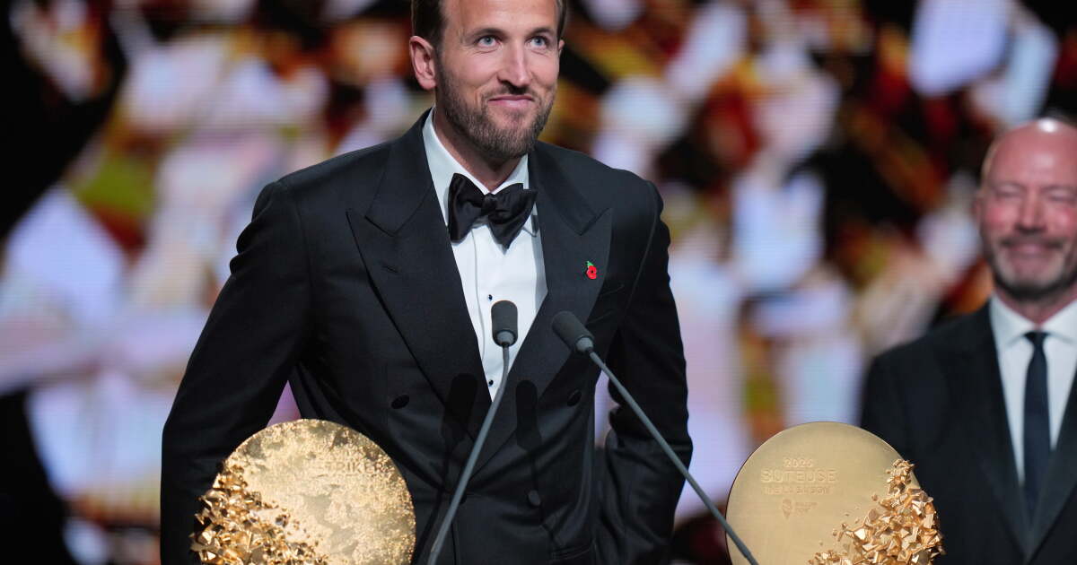 Harry Kane becomes first Englishman in 25 years to win Ballon d'Or