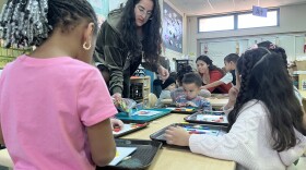 Preschool students learn their shapes at Porter Elementary School, Jan. 13, 2026.