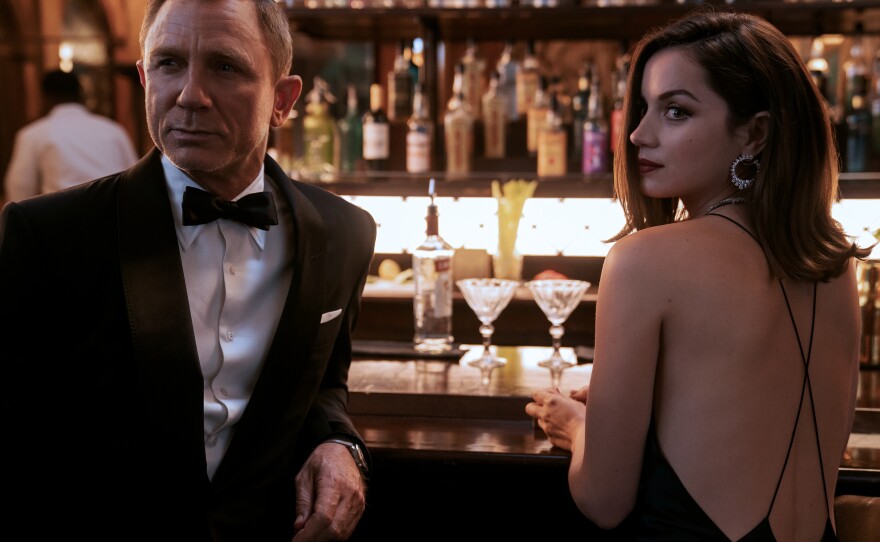 James Bond (Daniel Craig) and Paloma (Ana de Armas) in No Time To Die. Typically, Bond's romantic relationships are "brief, with little time for a healthy exchange of sexual history," and little to suggest that he uses condoms, the study authors note.