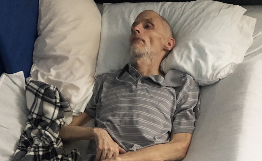 During the coronavirus restrictions, Matt Snider's health declined rapidly, and his weight dipped down to 90 pounds. His wife, Nancy, moved him to a hospice facility that allowed family visitors. He died a few days later, with his wife and daughter holding his hands.