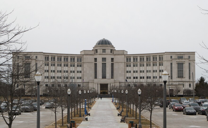 In a photo from Jan. 17, 2020, the Michigan Hall of Justice is seen in Lansing, Mich.