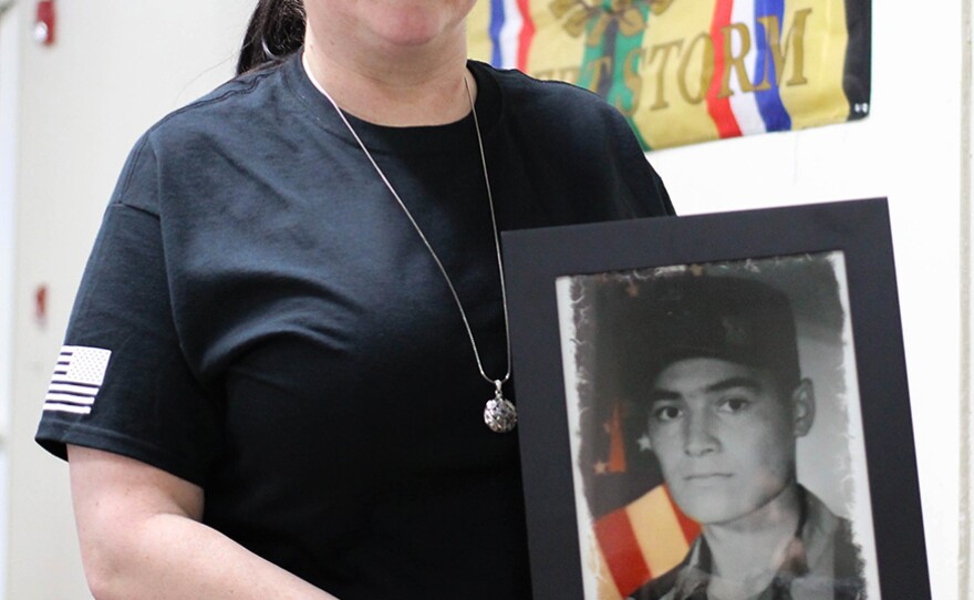 Catherine Alaniz-Simonds was only 19 when her husband was killed in the Gulf War.