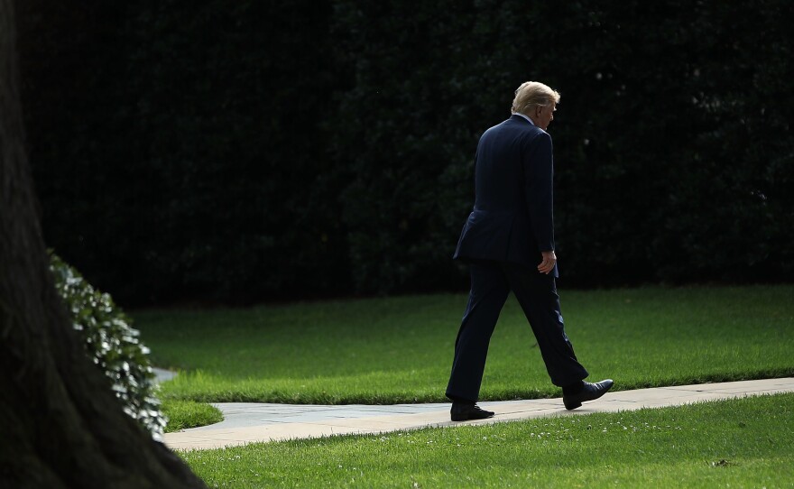 President Donald Trump at the White House on June 28, 2018. Trump plans to announce his next Supreme Court nominee next week.