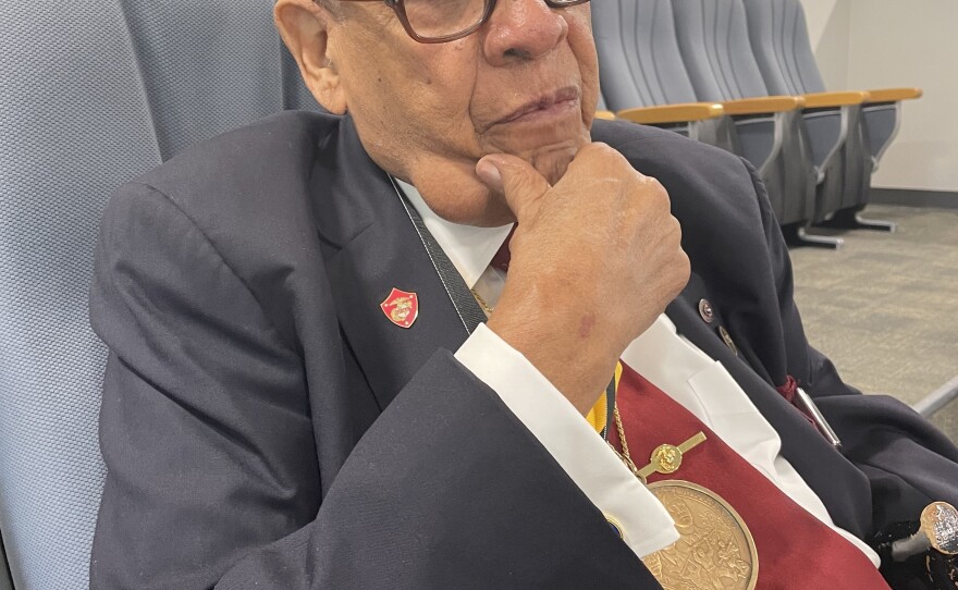 Retired Master Gunnery Sgt. Carroll Braxton.