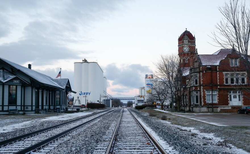 Chelsea Milling Co., best known for making its iconic Jiffy products, in downtown Chelsea, Mich.