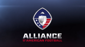 The Alliance of American Football logo is shown in this undated screengrab. 