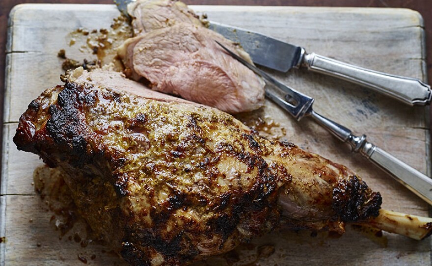 An herbed leg of lamb. Television personality, journalist and gourmet food writer Nigella Lawson hosts the culinary series NIGELLA: AT MY TABLE. The series is a delicious celebration of home cooking — the food that makes people feel happy and welcome as they sit around the table. 