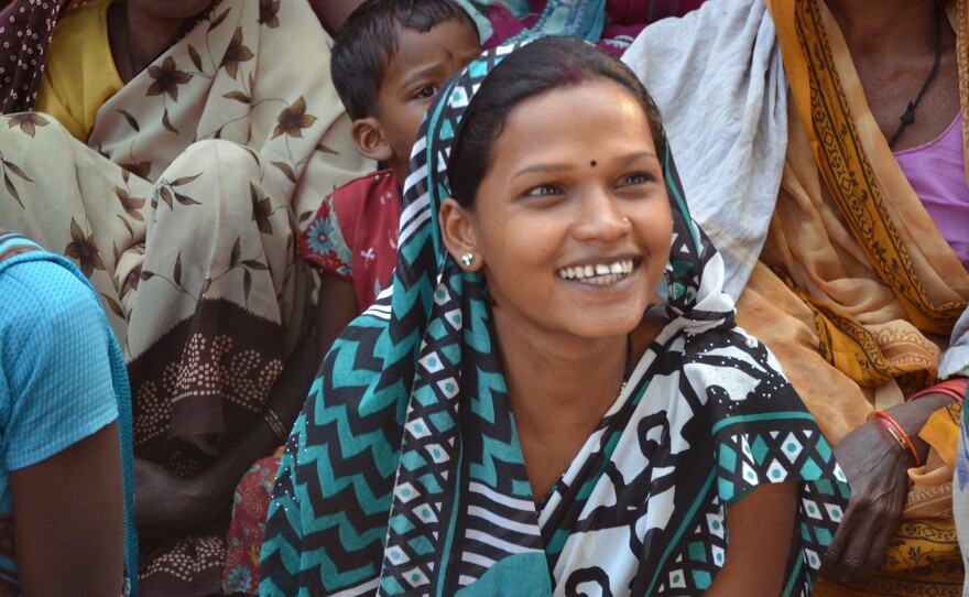 Mina, a 22-year-old mother in Jamkani, Chhattisgarh, says sending her child to the Fulwari gives her more time to farm and collect forest wood.