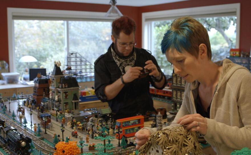 Dave and Stacy Sterling are two of the many AFOLs — or adult fans of Lego — profiled in <em>A LEGO Brickumentary.</em>