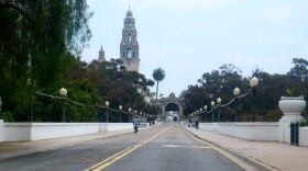 The Laurel Street bridge is the western entrance to San Diego's Balboa Park. 