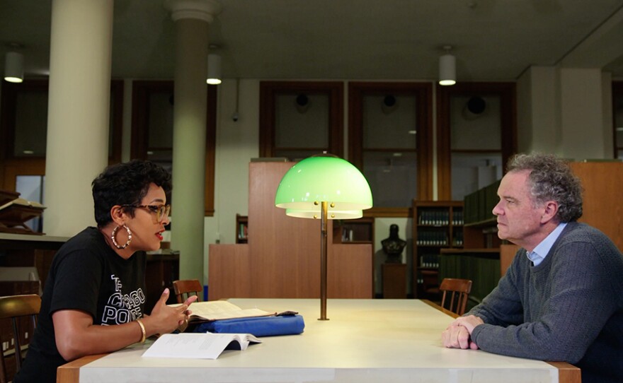 Erica Griffin, the Director of Education at the DuSable Museum of African American History, tells host Ed Ayers how the race riots of 1919 began — with the drowning of a boy, Eugene Williams, near a beach in South Side Chicago.