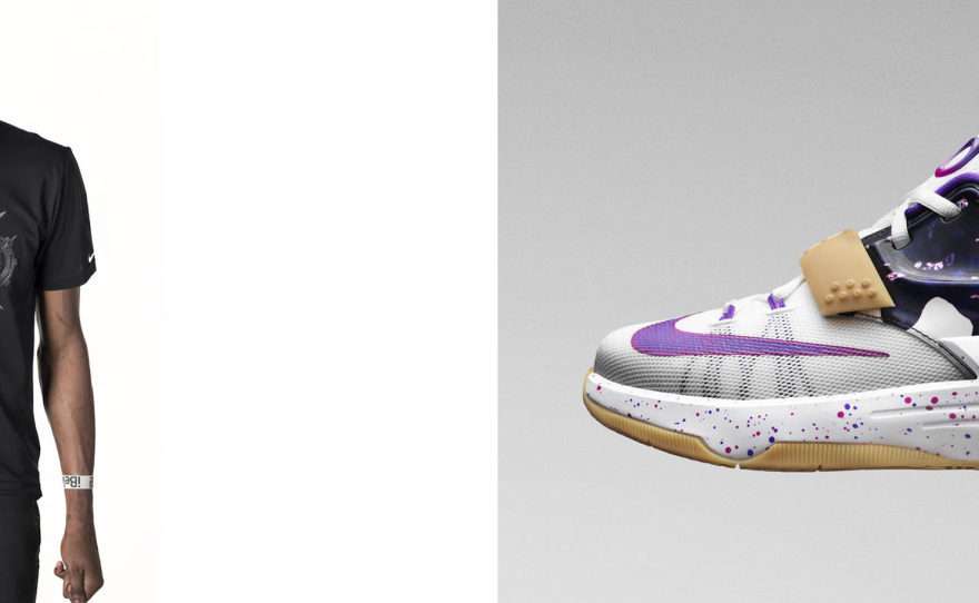 The NBA's culinary obsession has even permeated fashion: Nike created the<em> KD 6 PB&J Colorways </em>(left)<em>,</em> inspired by Golden State Warriors' Kevin Durant's favorite snack, before releasing the <em>KD 7 PB&J's </em>(right), designed for youth athletes.
