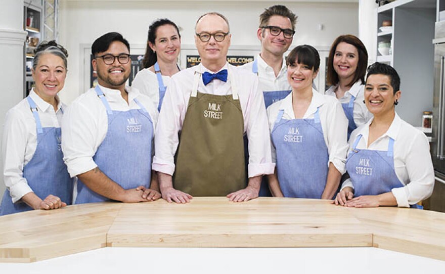 The world of home cooking is undergoing a revolution with new tastes, flavors, techniques and influences. CHRISTOPHER KIMBALL'S MILK STREET TELEVISION is changing how Americans cook by bringing home a fresher, bolder, simpler way of preparing food. Pictured: The Season 2 cast.