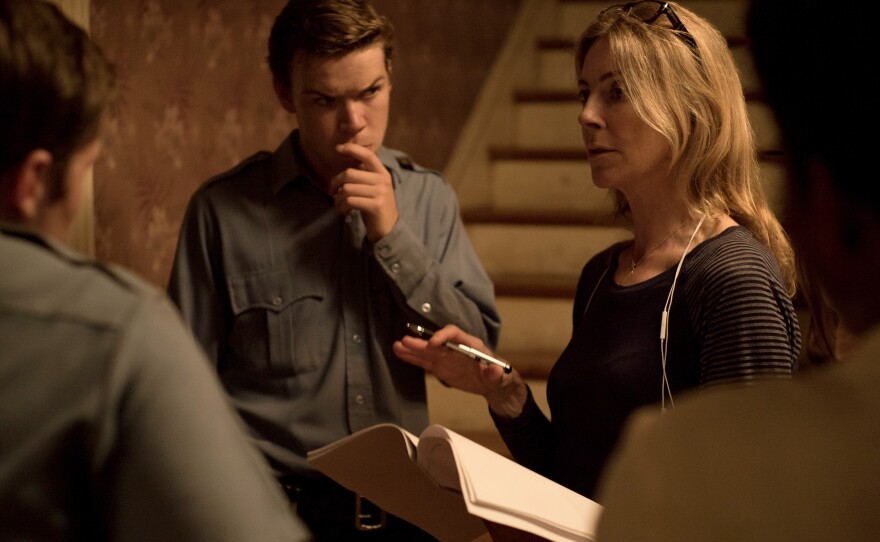 Kathryn Bigelow on the set of "Detroit."