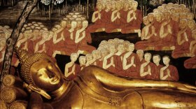 Reclining Buddha at Wat Boworn, Thailand.