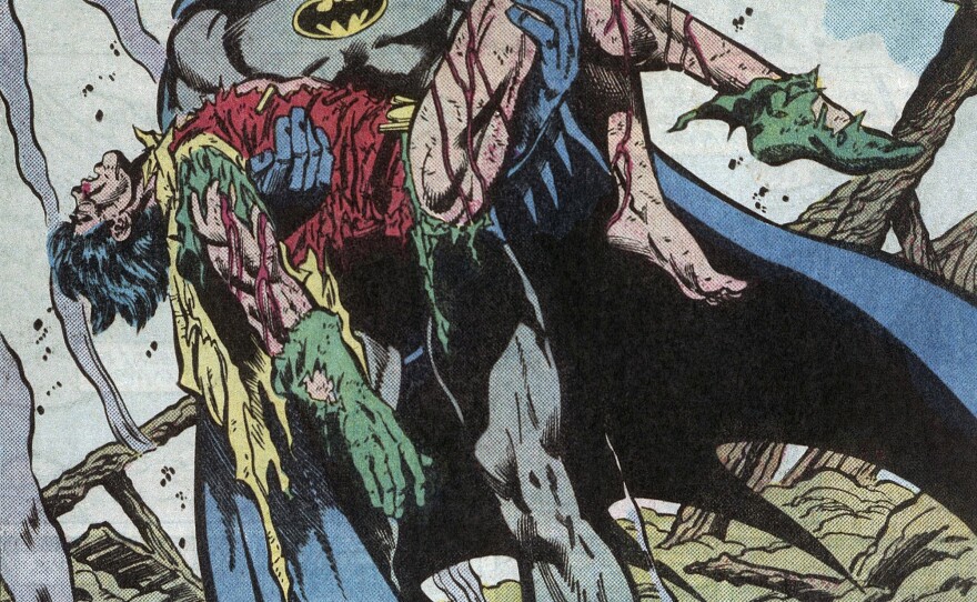 In the 1980s Batman took darker and less whimsical turn, becoming a grim avenger of the night.