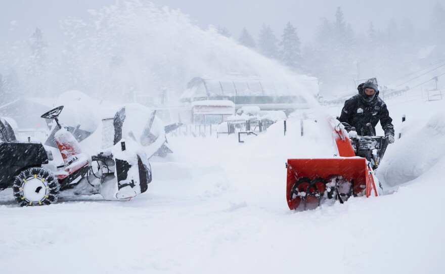 Parts of California are blanketed in snow after a powerful Thanksgiving storm, with more snow expected in parts of the state over the weekend.