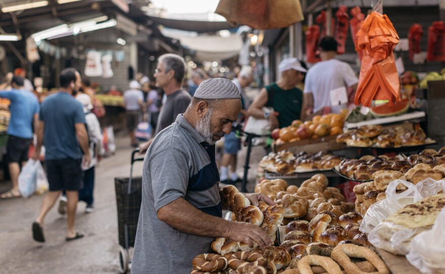 The Carmel Market in Tel Aviv on Friday morning, Sept. 1, 2023.