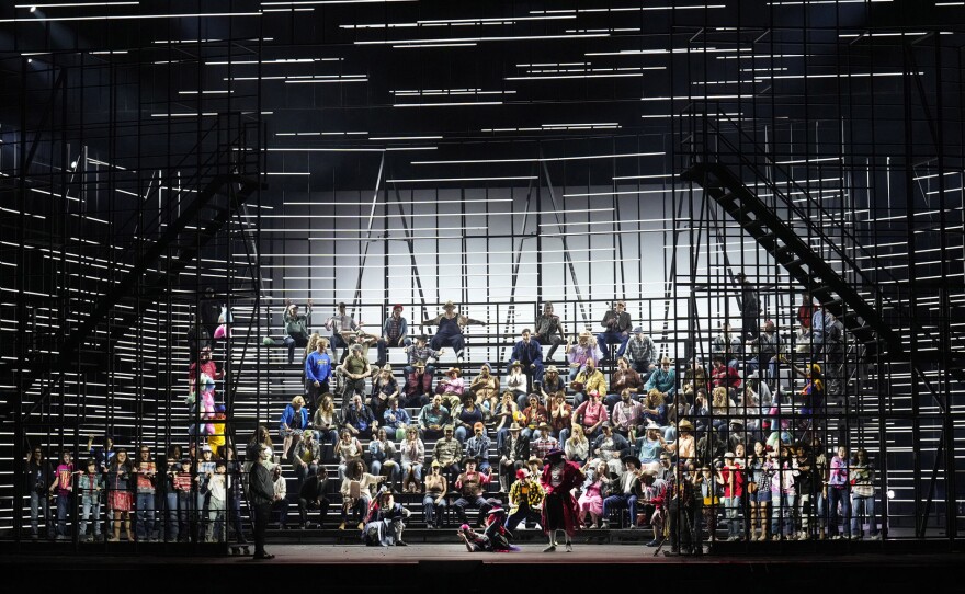 A scene from Act IV of Bizet's "Carmen."